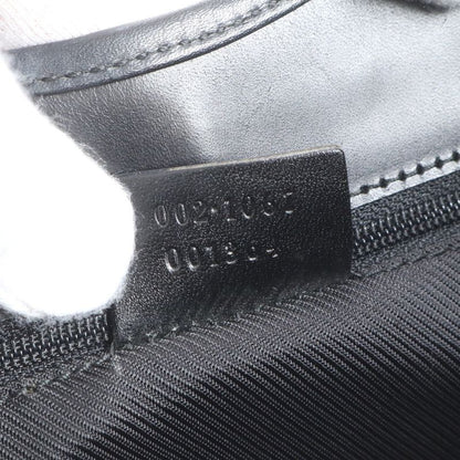 Gucci GG Canvas Jackie Leather Tote Bag Shoulder 002 1067 Black Hand Women's