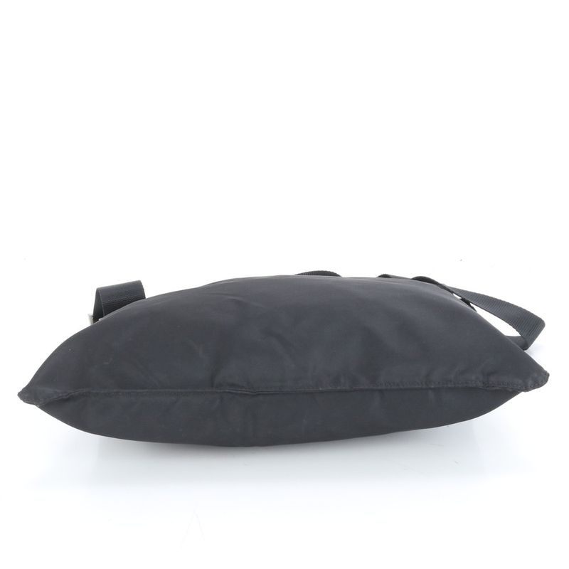 Prada Tessuto Nylon Triangle Logo Leather Shoulder Bag Crossbody Messenger