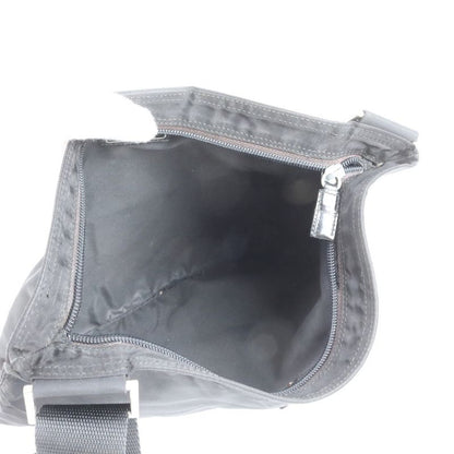 Prada Tessuto Nylon Triangle Logo Leather Shoulder Bag Crossbody Messenger