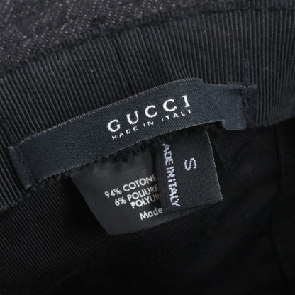 Gucci GG Canvas Bucket Hat Bucket Hat Black Leather Hat Fashion Men's RCE Db64-2