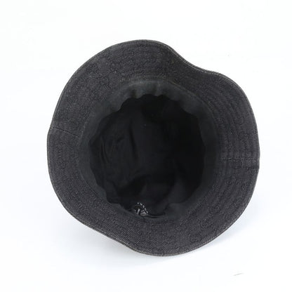 Gucci GG Canvas Bucket Hat Bucket Hat Black Leather Hat Fashion Men's RCE Db64-2