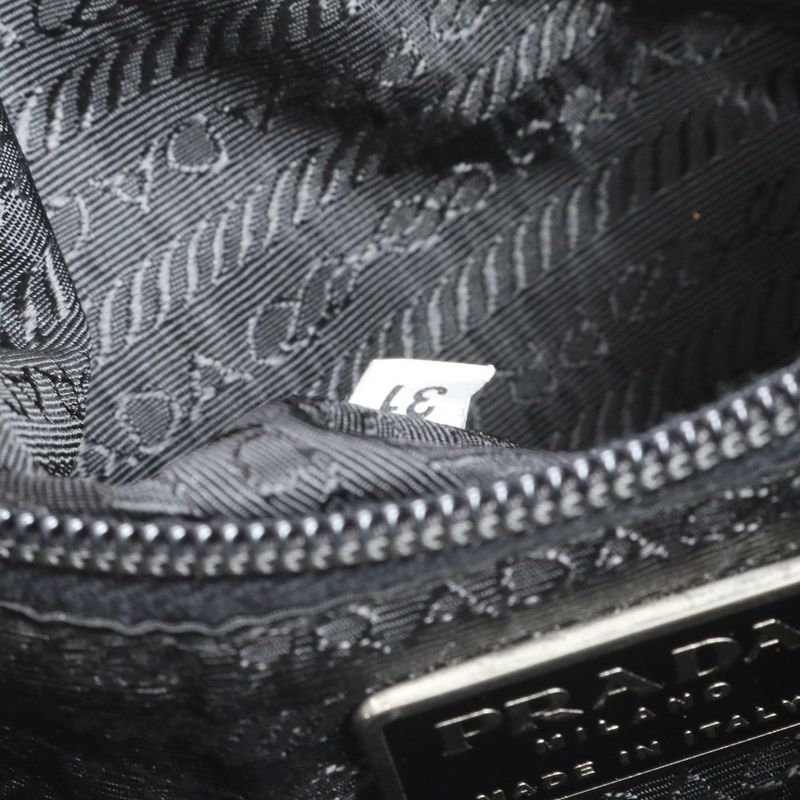 Prada Authenticity With Card Tessuto Nylon Triangle Logo Leather Backpack Sac