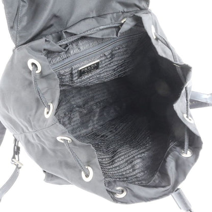 Prada Authenticity With Card Tessuto Nylon Triangle Logo Leather Backpack Sac