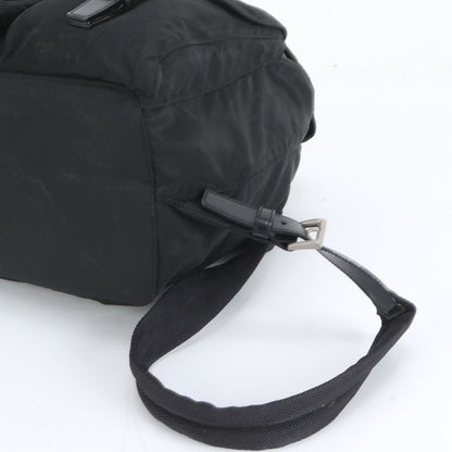 Prada Authenticity With Card Tessuto Nylon Triangle Logo Leather Backpack Sac