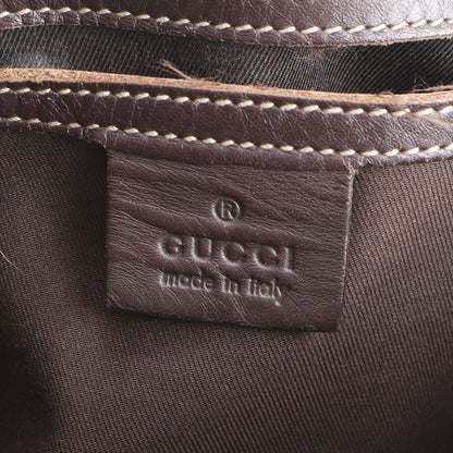 Gucci GG Supreme Leather Shoulder Bag Crossbody Messenger 201725 Brown Genuine