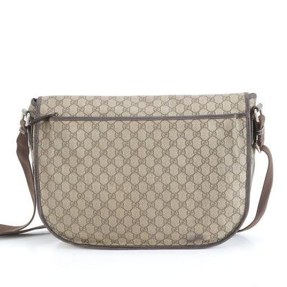 Gucci GG Supreme Leather Shoulder Bag Crossbody Messenger 201725 Brown Genuine