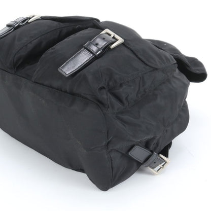 Prada Authenticity With Card Tessuto Nylon Triangle Logo B2811 Leather Backpack