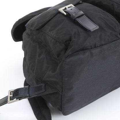 Prada Authenticity With Card Tessuto Nylon Triangle Logo B2811 Leather Backpack