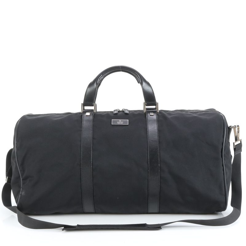 Gucci Leather 2WAY Boston Bag Crossbody Shoulder 012-0399 Business Travel Tote