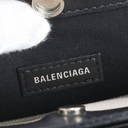 Balenciaga Navy Pochette Leather Shoulder Bag Crossbody Black Women's RCE Db48-7