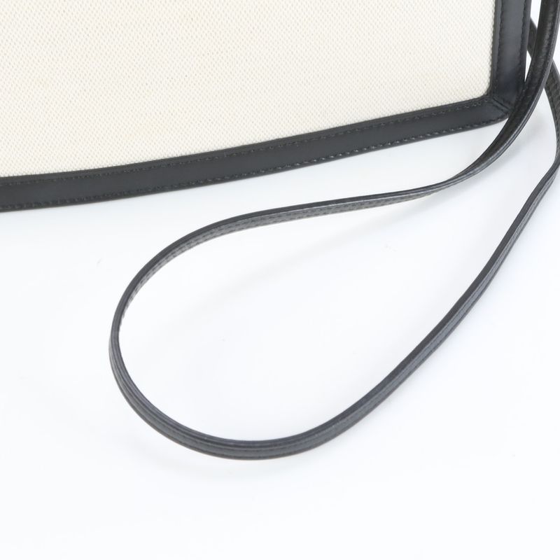 Balenciaga Navy Pochette Leather Shoulder Bag Crossbody Black Women's RCE Db48-7