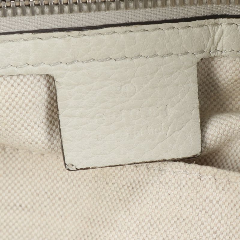 Gucci Leather Shoulder Bag Shoulder One Shoulder 243308 Tote Silver Hardware