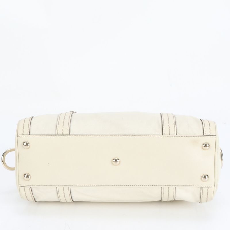 Gucci Duchessa Ribbon Mini Boston Leather Handbag 181487 Tote Gold Hardware