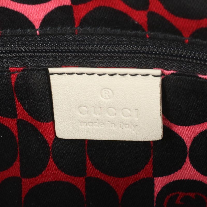 Gucci Duchessa Ribbon Mini Boston Leather Handbag 181487 Tote Gold Hardware