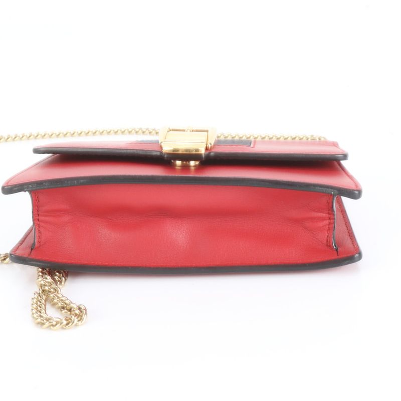 Gucci Sherry Line Sylvie Leather Chain Shoulder Bag Crossbody Women RRE Db60-10