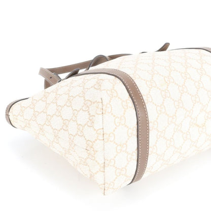 Gucci GG Supreme 336776 Leather Tote Bag Shoulder Silver Hardware Women's RRE