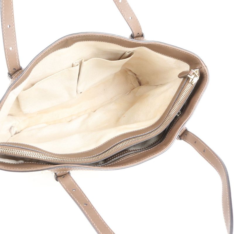 Gucci GG Supreme 336776 Leather Tote Bag Shoulder Silver Hardware Women's RRE