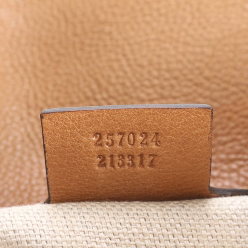 Gucci GG Canvas Marrakesh Fringe 257024 Leather Shoulder Bag Crossbody Women