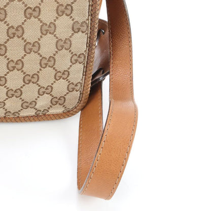 Gucci GG Canvas Marrakesh Fringe 257024 Leather Shoulder Bag Crossbody Women