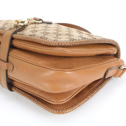 Gucci GG Canvas Marrakesh Fringe 257024 Leather Shoulder Bag Crossbody Women