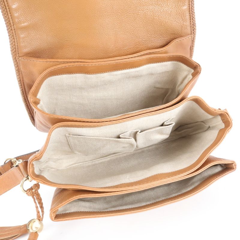 Gucci GG Canvas Marrakesh Fringe 257024 Leather Shoulder Bag Crossbody Women