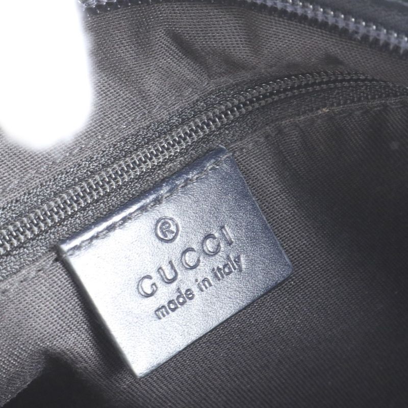 Gucci GG Canvas Sherry Line 388926 Leather Shoulder Bag Crossbody Messenger