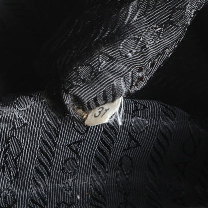 Prada Tessuto Nylon Triangle Logo Tote Bag Shoulder Black Women's RCE Db49-5