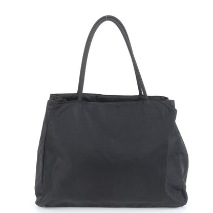 Prada Tessuto Nylon Triangle Logo Tote Bag Shoulder Black Women's RCE Db49-5