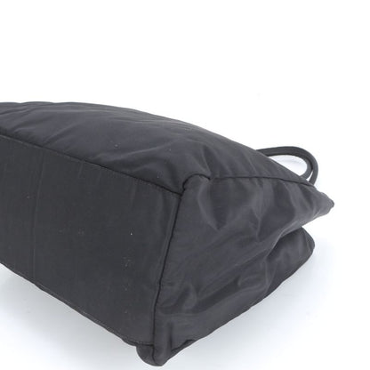 Prada Tessuto Nylon Triangle Logo Tote Bag Shoulder Black Women's RCE Db49-5