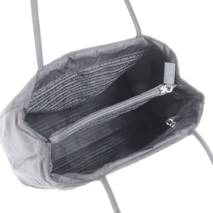Prada Tessuto Nylon Triangle Logo Tote Bag Shoulder Black Women's RCE Db49-5