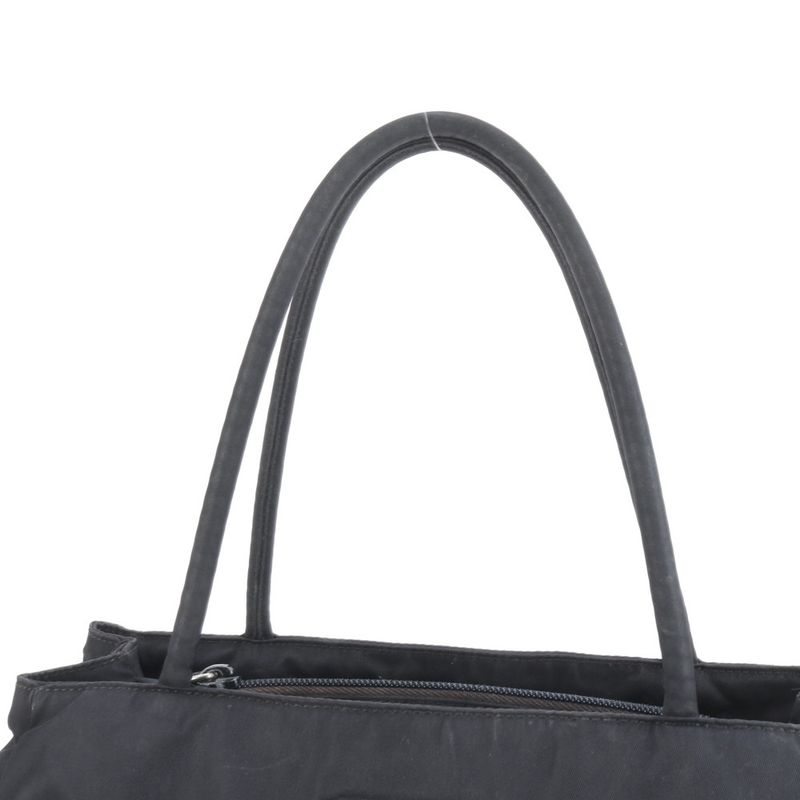 Prada Tessuto Nylon Triangle Logo Tote Bag Shoulder Black Women's RCE Db49-9
