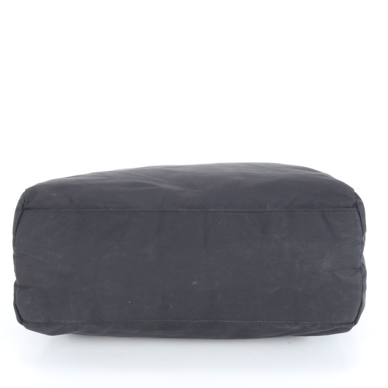 Prada Tessuto Nylon Triangle Logo Tote Bag Shoulder Black Women's RCE Db49-9