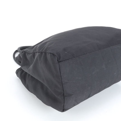 Prada Tessuto Nylon Triangle Logo Tote Bag Shoulder Black Women's RCE Db49-9