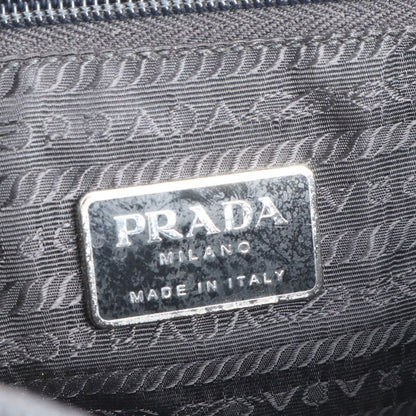 Prada Tessuto Nylon Triangle Logo Tote Bag Shoulder Black Women's RCE Db49-9