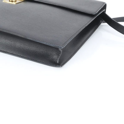 Loewe Anagram Leather Business Bag 2WAY Shoulder Briefcase Tote Commuter Black