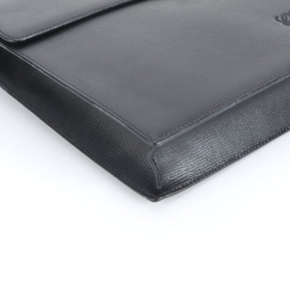 Loewe Anagram Leather Business Bag 2WAY Shoulder Briefcase Tote Commuter Black