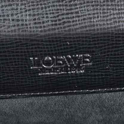 Loewe Anagram Leather Business Bag 2WAY Shoulder Briefcase Tote Commuter Black