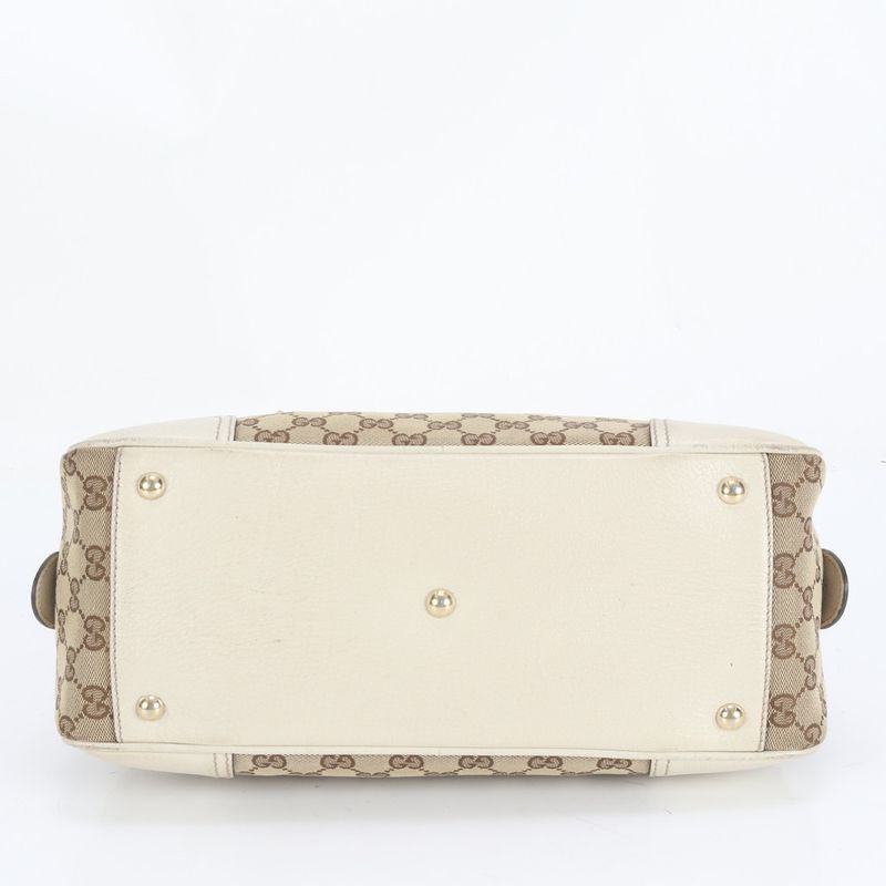 Gucci GG Canvas Plincy Leather Tote Bag Mini Boston Shoulder 161720 Women's RCE