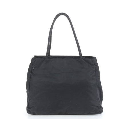 Prada Tessuto Nylon Triangle Logo Tote Bag Shoulder Black Women's RCE Db49-10