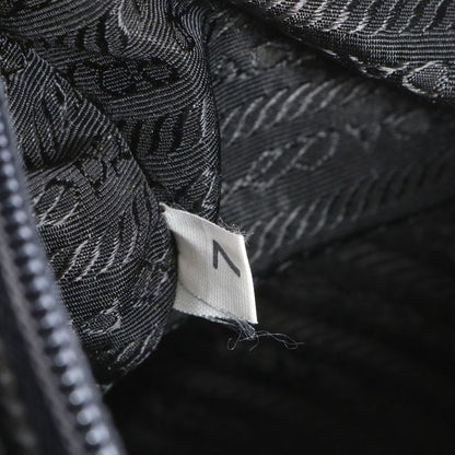 Prada Tessuto Nylon Triangle Logo Tote Bag Shoulder Black Women's RCE Db49-10
