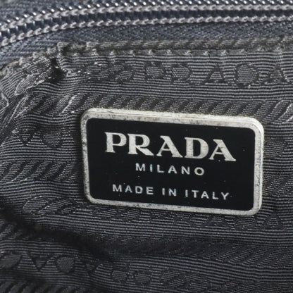 Prada Tessuto Nylon Triangle Logo Tote Bag Shoulder Black Women's RCE Db49-10