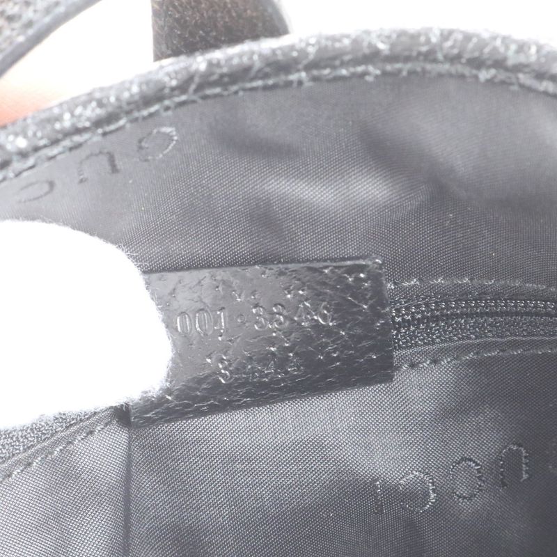 Gucci Jackie Leather Shoulder Bag Shoulder One Shoulder 001 3346 Tote Black