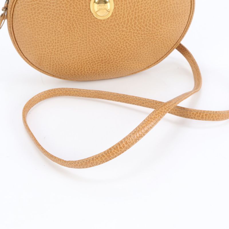 Vintage Christian Dior CD Logo Leather Shoulder Bag Crossbody Women RCE Db60-2