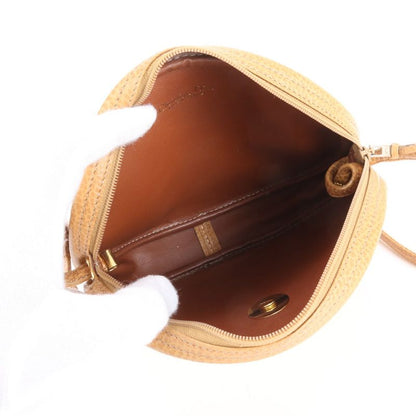 Vintage Christian Dior CD Logo Leather Shoulder Bag Crossbody Women RCE Db60-2