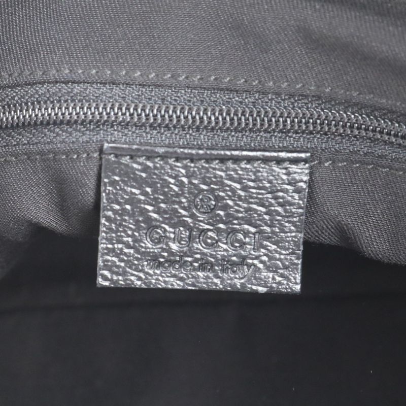 Gucci GG Canvas Eclipse Leather Tote Bag Shoulder 121023 Hand Genuine Leather