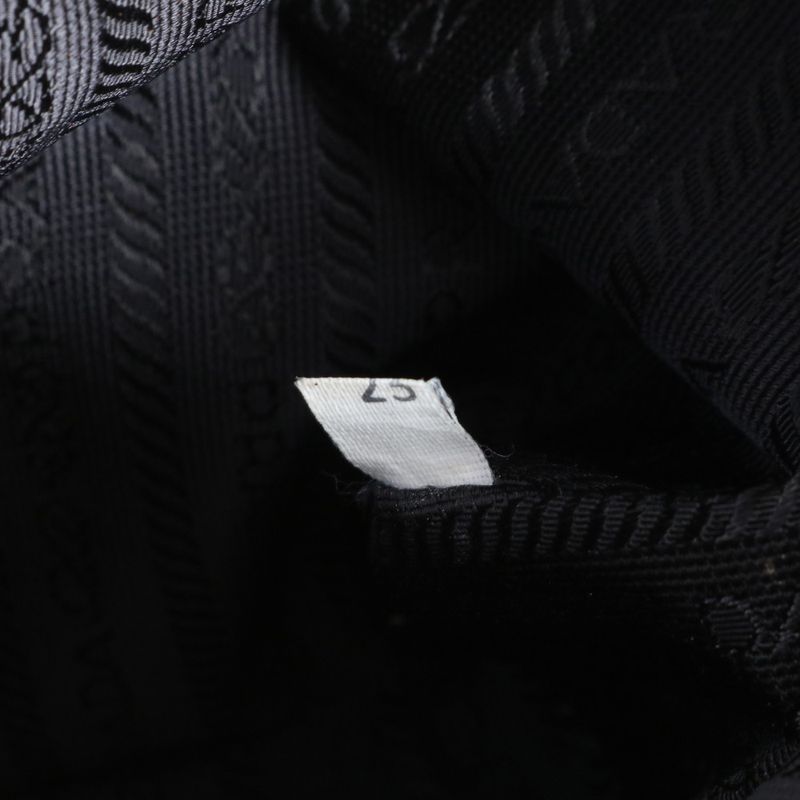 Prada Tessuto Nylon Triangle Logo Tote Bag Shoulder Black A4 Ladies RCE Db48-2