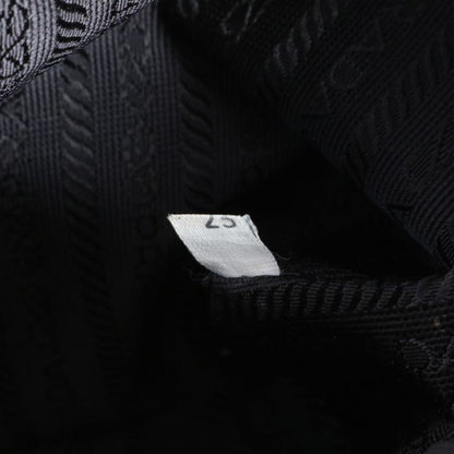 Prada Tessuto Nylon Triangle Logo Tote Bag Shoulder Black A4 Ladies RCE Db48-2