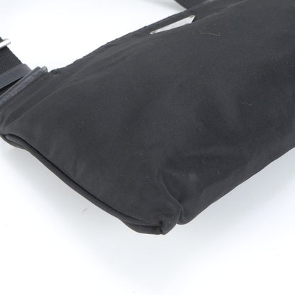 Prada Tessuto Nylon Triangle Logo Leather Shoulder Bag Crossbody Messenger