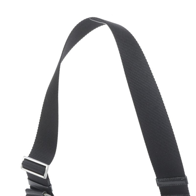 Prada Tessuto Nylon Triangle Logo Leather Shoulder Bag Crossbody Messenger