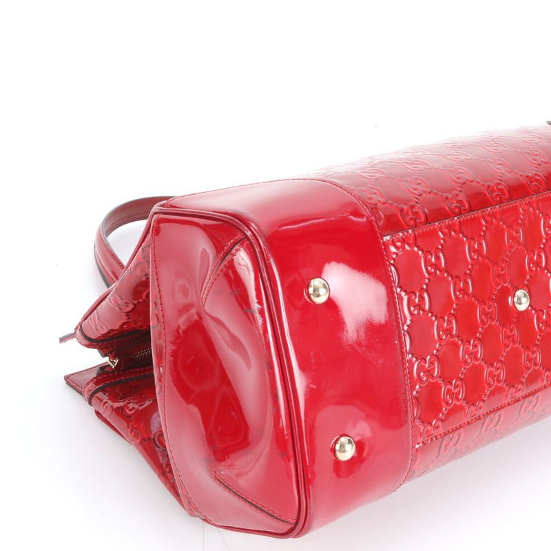 Gucci Shiny Guccissima Heart Mayfair Leather Tote Bag 257612 Shoulder Women RRE